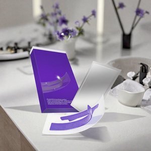 14 Pares de Tiras Blanqueadoras de Dientes con Logotipo Privado, Sin Peróxido, Sin Sensibilidad, Sabor a Menta Fresca Morada, para Uso Doméstico - Product Image 2