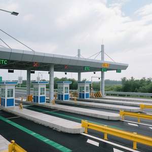 Bâtiment de péage de contrôle d'accès de station de péage d'autoroute de structure métallique de conception moderne durable pour la gestion de péage d'autoroute - Product Image 4