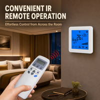 Control Remoto para Sistema HVAC HY08AC, Termostato WiFi para Aire Acondicionado, Ventilador y Bobina