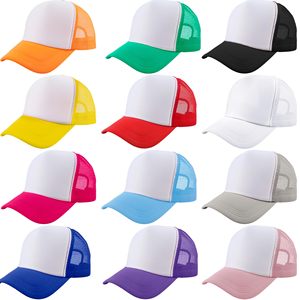 Casquettes de camionneur vierges personnalisables pour adultes et enfants, casquettes de camionneur à sublimation DIY, casquettes de baseball en maille, chapeaux d'été pour hommes et femmes - Product Image 1