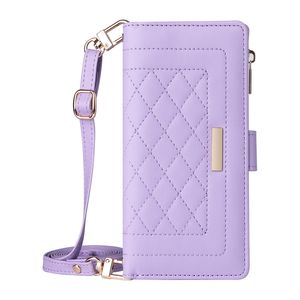 Étui à rabat avec bandoulière et porte-cartes pour iPhone 11/12 Pro/13/14/15 Plus/16 Promax, housse multifonction - Product Image 4