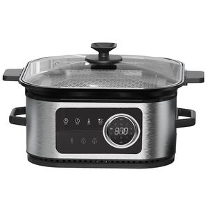 <span class=keywords><strong>Friteuse</strong></span> à air intelligente <span class=keywords><strong>2</strong></span> en 1 avec grill, 5 L, en verre sain, 1500 W, transparente et visuelle - Product Image 6