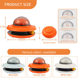 การให้อาหารสัตว์เลี้ยงแบบช้าอัตโนมัติของเล่นสุนัขแมวแบบโต้ตอบลูกบอลอิเล็กทรอนิกส์ติดตามของเล่นพร้อมจ่ายอาหารและควบคุมระยะไกล - Product Image 6