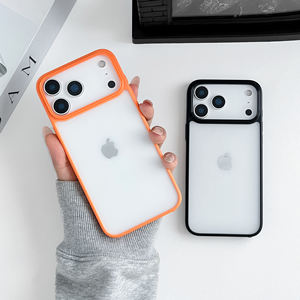 Étui en acrylique transparent antichoc de luxe pour 13 Pro Max/17 Pro Max avec support anneau en plastique - Product Image 2