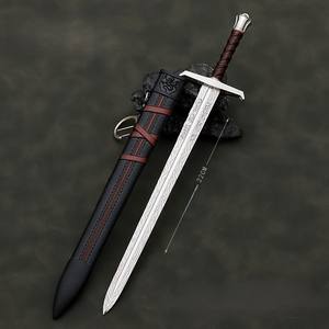 <span class=keywords><strong>Épée</strong></span> <span class=keywords><strong>Excalibur</strong></span> de légende arthurienne, réplique en alliage de zinc entièrement métallique avec gaine, décor de bureau à collectionner, modèle d'arme fantastique, 22cm - Product Image 1