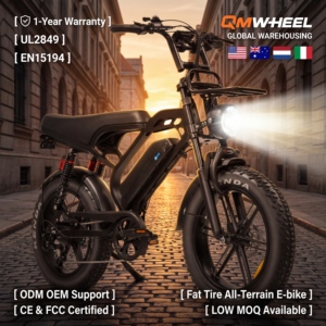 QMHEEL V20Limited 48V Electric City Bike Lithium <b>Battery</b> fat tire Ebike bici elettrica Italy EU Warehouse Wholesale - Product Image 1