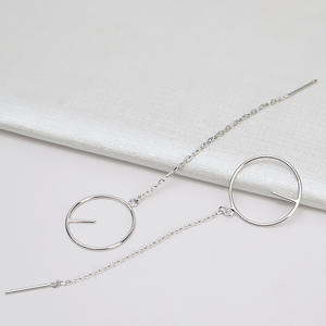 Boucles d'oreilles en argent S925 de style européen et américain pour femmes, 7-8 perles, accessoires de bijouterie DIY avec support vide - Product Image 2