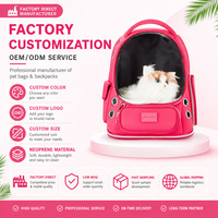 Nouveau design, vente chaude : Sac à dos pour animaux de compagnie en néoprène avec fermeture éclair sécurisée, respirant, imperméable, portable, pour voyages en extérieur (chiens et chats)