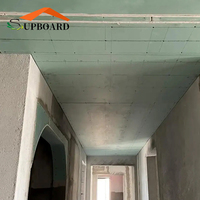 Panneau de plafond en gypse de style moderne Prix du revêtement mural en plaques de plâtre