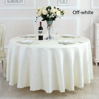 Nappe ronde en jacquard bleu royal en gros pour mariage, nappe de restaurant, couvre-table pour événement, fête