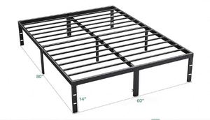 Warehohome Use Iron Durable Heavy-Duty King Size Metal Living Room Bedroom Furniture Platform Hotel Adjustable Framed <b>Bed</b> Frame - Product Image 4