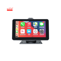 SUNWAYI inalámbrico CarPlay Android Auto Player coche camión reposacabezas Monitor 1080P cámara trasera espejo BT USB FM DVR Monitor de coche