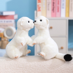Peluche de Zorro Blanco Navideño en Oferta, <span class=keywords><strong>Animal</strong></span> de Peluche de Invierno para Decoración Navideña - Product Image 2