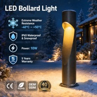 Lampu Taman LED 10W dengan Sensor Gerak Radar Bluetooth IoT, Lampu Tiang Jalur Aluminium IP65 untuk Halaman