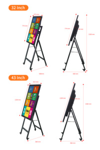 Señalización Digital Móvil ZHONGJI <span class=keywords><strong>A32</strong></span> con Intel Core I3/i5/i7, Sistema Operativo Windows/Android, 1 Año de Garantía - Reemplaza Fácilmente los Menús de Papel Estático - Product Image 3