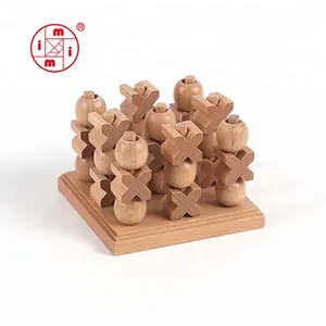 Promozione dei giocattoli per la prima educazione dei <span class=keywords><strong>bambini</strong></span> <span class=keywords><strong>Tic</strong></span> Tac Toe gioco da tavolo in legno - Product Image 3