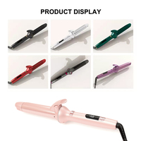 Fer à boucler automatique professionnel rotatif en titane avec affichage LCD 28/32 mm, chauffe rapide