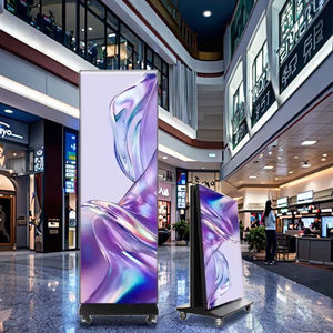 Rotating <b>Double</b>-Sided GOB Portable P2.5 Indoor LED Poster Display for Advertising - Product Image 1