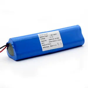 Paket Baterai Lithium 18650 3.7V 7.4V 12V 4000Mah 4400Mah 5000Mah 5200Mah 6000Mah