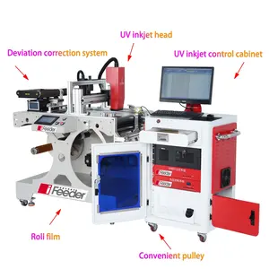 Tambor enrollable de película grande, máquina rebobinadora de inyección de tinta UV de papel, fabricante chino conocido, venta directa