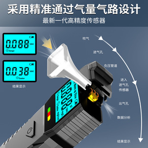Rcxaz Alcohol <b>Tester</b> Mr1102 Semiconductor Sensor Breathalyzer For Drivers And Hazardous Operations Personnel - Product Image 4