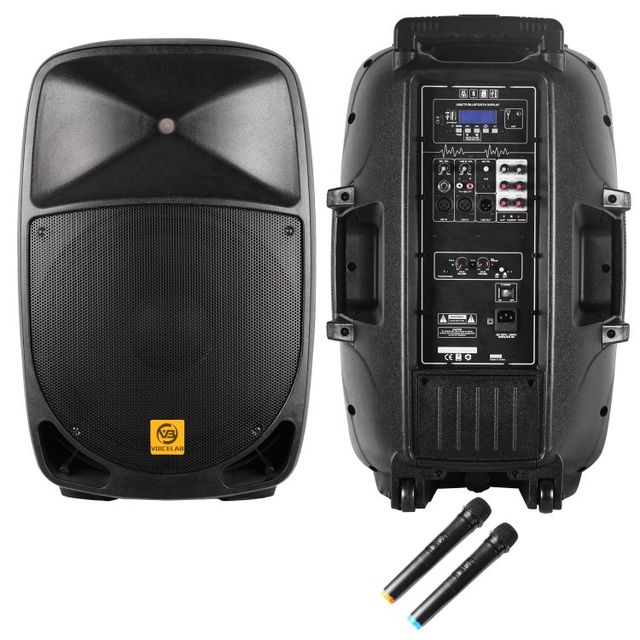 ELH-DM100K2U7 High Power Battery Speaker 15inch Rechargeable Portable bluetooth Speakers