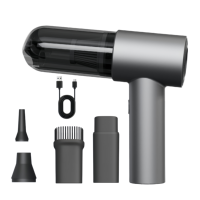 Aspirateur souffleur d'air 2-en-1 sans fil 60000 tr/min, léger, avec filtration HEPA pour sièges de voiture, poils d'animaux, clavier