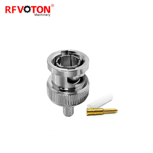 Suministro de fábrica RF coaxial bnc macho enchufe crimpado BT3002 ST212 cable coaxial 50ohm conector coaxial (RF) conectores 50 ohm BNC - Product Image 6