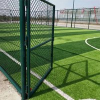 Clôture de terrain de tennis en acier avec maille de 40x40 mm, personnalisable, galvanisée/revêtue de PVC pour empêcher l'évasion des balles, pour terrains professionnels
