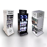 Présentoir de sol autoportant en carton ondulé pliable et personnalisable, écologique, facile à assembler pour la vente au détail
