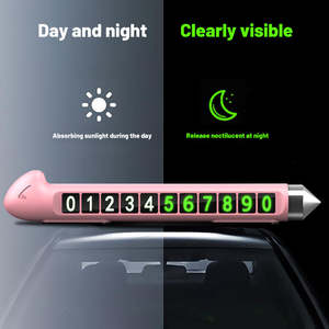 Cartellino di Parcheggio Temporaneo in Metallo per Auto, Segnale di <span class=keywords><strong>Stop</strong></span>, Targa Telefonica, Cartellino Popolare per Vetri Rotti - Product Image 6