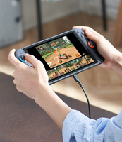 Console de jeu portable nouvelle génération 256 Go avec processeur NVIDIA personnalisé, batterie 5500 mAh, écran tactile, couleurs bleu néon/rouge