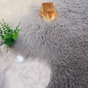 Sample Support 100% Long Curly Wool Sheepskin Tibetan Sheep Skin Mongolian Lamb Fur <strong>Plate</strong> for Garments Home Decor <strong>Carpet</strong> Padding - Product Image 4