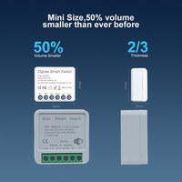 Module de commutation intelligent Zigbee 12A super mini DIY, contrôle bidirectionnel, contrôle multiple, compatible avec Alexa Google Home 2MQTT 240V