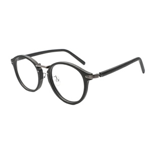 Cadre fait à la main nouveau style japonais classique femmes et hommes plat <span class=keywords><strong>bois</strong></span> rétro lunettes rondes - Product Image 3