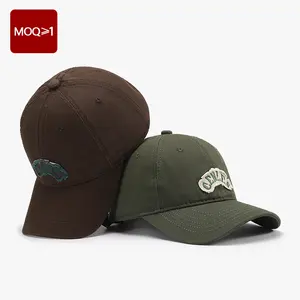 Wholesale Custom 6 Panel Letter Patch Embroidery Outdoor Sunshade Sports Dad Hats Fashion Original Curved Brim Baseball Caps
