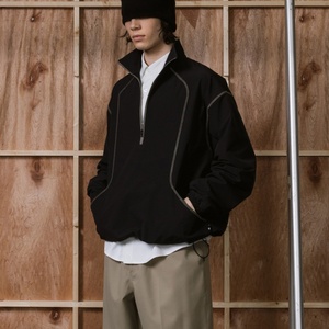 Custom Logo <b>Men's</b> <b>Lightweight</b> Windbreaker <b>Jacket</b> Breathable Outdoor Waterproof with Zipper Closure Casual Style for Spring - Product Image 1