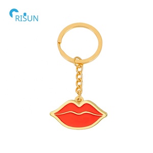 Porte-clés personnalisés mignons et kawaii en émail doux et dur, lèvres rouges <span class=keywords><strong>sexy</strong></span>, porte-clés, pendentif, porte-clés personnalisé avec des lèvres - Product Image 6