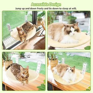 Hamaca para Gatos Colgante con Fuerte Succión, Columpio para Mascotas, Hamaca Desmontable para Ventana, Cama Colgante para Vidrio - Product Image 3