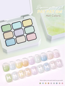Hanyi Nieuwste 2g Gradient Effect Patpat Ombre Klapverf Nagellak Gel <span class=keywords><strong>Polish</strong></span> Private Label LED Lamp Bron Gel Nagels - Product Image 5