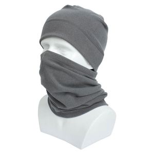 Unisex Polar Fleece Watch <b>Neck</b> <b>Warmer</b> Windproof Beanie Hats Scarf Set Warm Cap Cold Weather Face Mask for Men Women - Product Image 1
