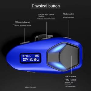 Cuffie Wireless <span class=keywords><strong>K13</strong></span> per Casco Moto, Auricolari Bluetooth con Cancellazione del Rumore, Impermeabili, con Lettore Musicale e Chiamate Hands-Free - Product Image 3