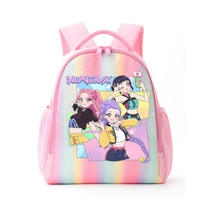 Sac à dos scolaire léger et décontracté pour filles, motif arc-en-ciel de dessin animé, double bretelle, réduction de la charge, idéal pour les voyages - Product Image 2