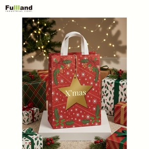 Sacs en papier kraft à thème de Noël très demandés, de bonne qualité, vente en gros de sacs de courses en papier kraft - Product Image 4