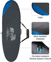 2024 haute qualité conception personnalisée Polyester planche de surf sac de voyage Bord de mer Style Longboard sac de rangement