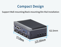 Mini PC Embebido Sin Ventilador con Intel Apollo Lake J4205/J3455, Controlador de Automatización Industrial, AGV/AMR, 4G/5G Opcional, en Stock