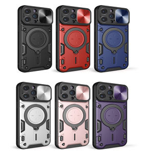 <span class=keywords><strong>Nillkin</strong></span> étui de téléphone portable style armure robuste antichoc 360 support d'anneau rotatif avec couvercle de caméra pour iphone15/15pro/15pro max - Product Image 4