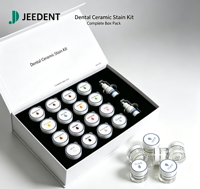 JEEDENT Manual External Staining Glaze Paste Kit untuk Laboratorium Gigi Sistem Pewarnaan Mahkota Penuh Zirkonia Bersertifikat CE