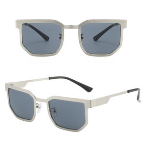 DL LUNETTES Polygone irrégulier Monture en métal Lunettes de soleil pour hommes Élégant Multicolore Carré Parasol OEM ODM Unisexe Lunettes Gafas De Sol - Product Image 4