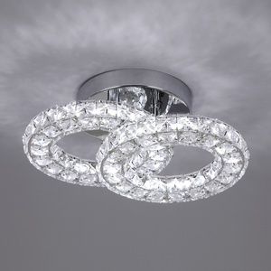 US Warehouse Modern 18W Modern Crystal Changeable 3 Color Led Ceiling <strong>Light</strong> for <strong>Bed</strong> <strong>Room</strong> Living <strong>Room</strong> - Product Image 3
